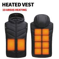 10 Zones Heated Vest Boys Girls Heated Body Warmer Kids Gilet USB Charging Heated Waistcoat Washable Winter Warm Jacket