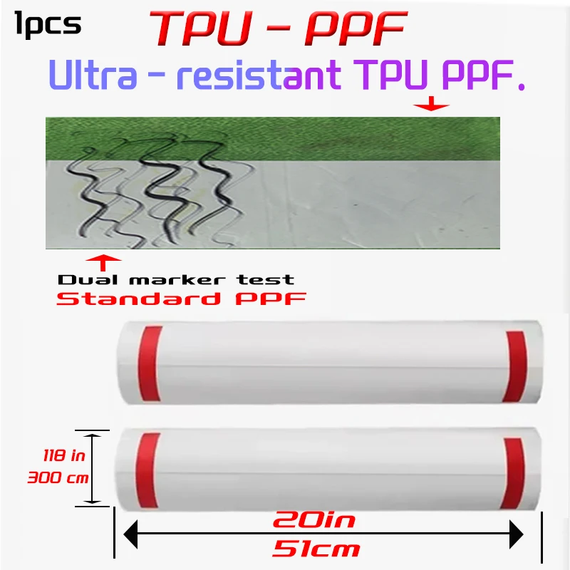 8.1 Mil PPF Car Paint Protection Film Super Dirt-Resistant & Hydrophobic Easy Clean Self-Healing Features