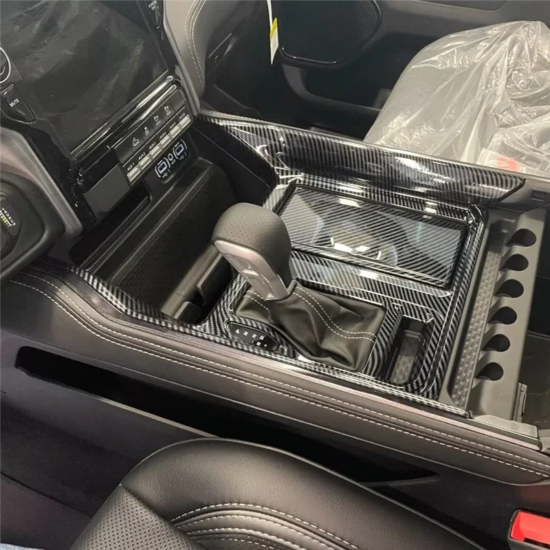 

WELKINRY For Dodge Ram 1500 TRX 2020-2024 Car Stick Gear Shift Level Table Base Water Bottle Holder Cover Trim