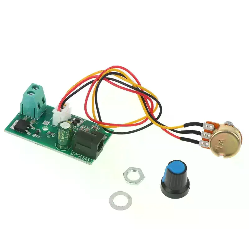 /PFU/6/12/24V 3A Small General Speed Control Board Motor Speed Governor Module With Potentiometer PWM DC Motor Speed Controller