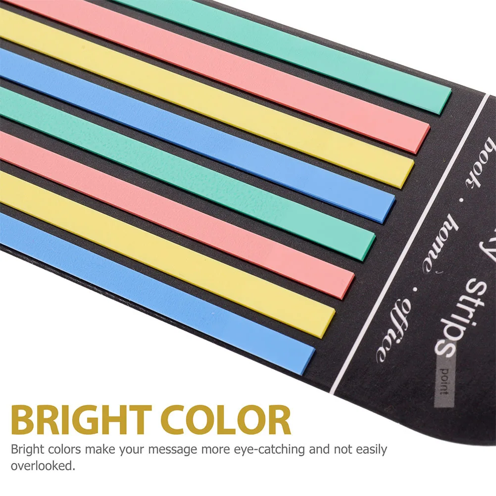 แถบไฮไลท์ยาวสำหรับหนังสือ แถบอ่านหนังสือสี แถบติดโน้ต แท็บติดโน้ต ตัวทำเครื่องหมายหน้า สำหรับเด็ก เครื่องมือการเรียนรู้