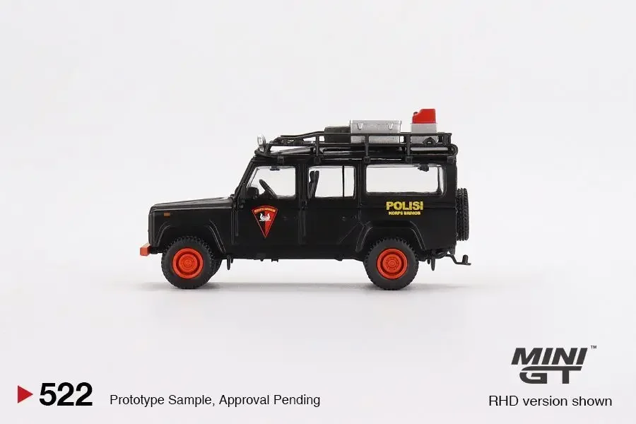 MINI GT 1:64 MINIGT 64 LandRover Defender 110 Mobile Brigade Corps MGT00522-R FIGURE MOBILE Brigade Corps (Brimob)  MGTAC22