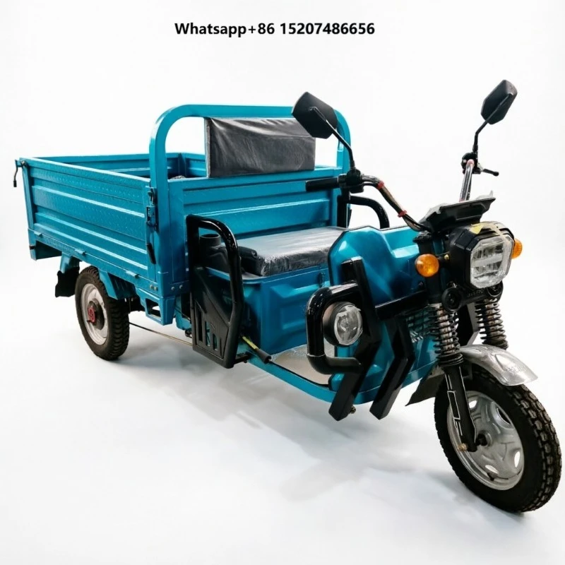 Electric Tricycles Three Open Doors 1000w Motor Power Dimensions 3100*1100*1400mm  Agricultural Cargo Transportation