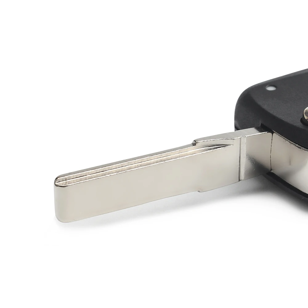 티구안 골프 사지타 폴로 MK6용 3버튼 플립 폴딩 키 쉘 (미가공 블레이드 포함)