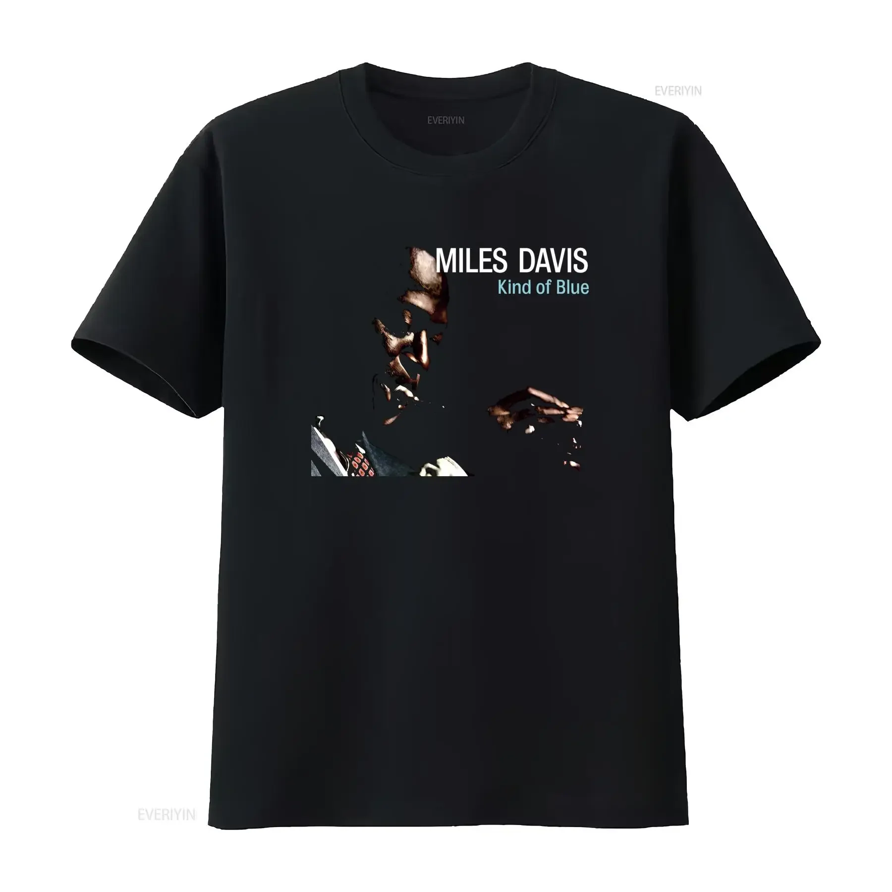 Miles Davis Kind of Blue Jazz Band T-Shirt, cooler Musiker-Print für Liebhaber, Vintage, gewaschen, bequem, lässig, Unisex, weich