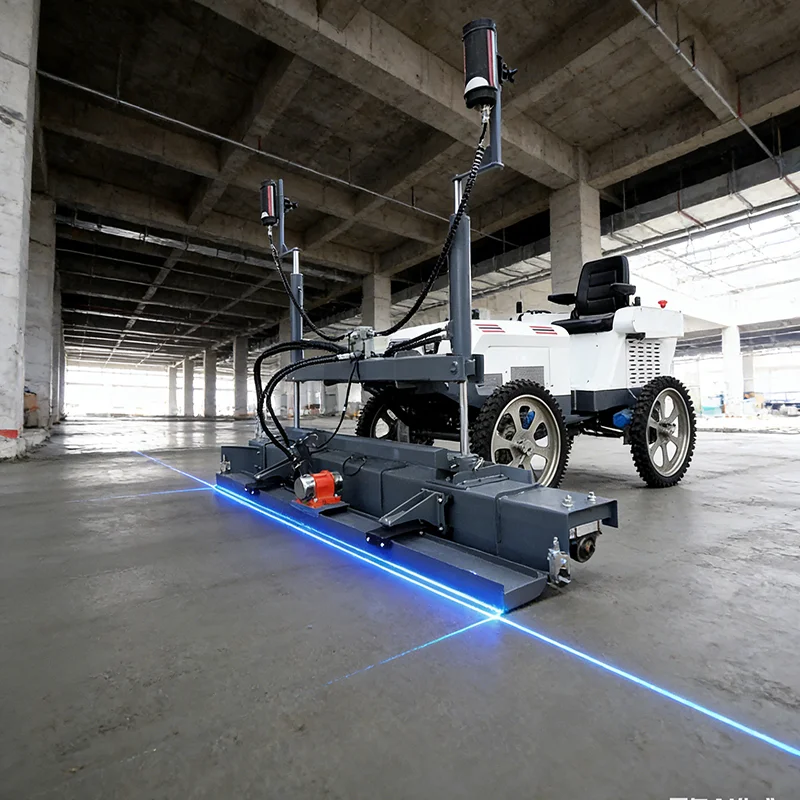 Machine à laser pour le nivellement du béton sur mesure – Équipement de pose de sol efficace pour les projets résidentiels et routiers