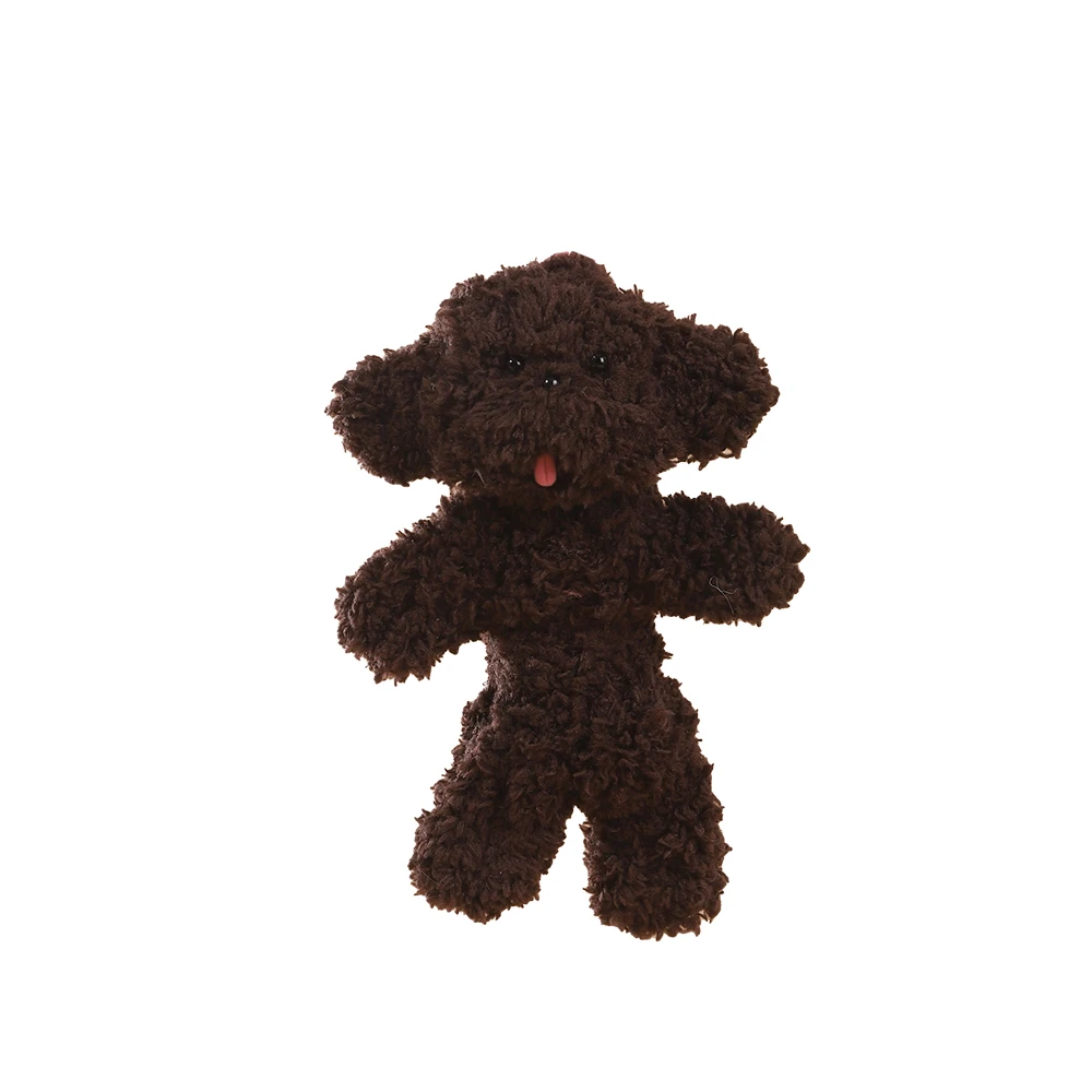 Basic Chenille Stem Puppy Dog Without Clothes Simple Handmade Plush Animal Figure Budget Friendly Desk Decor Gift