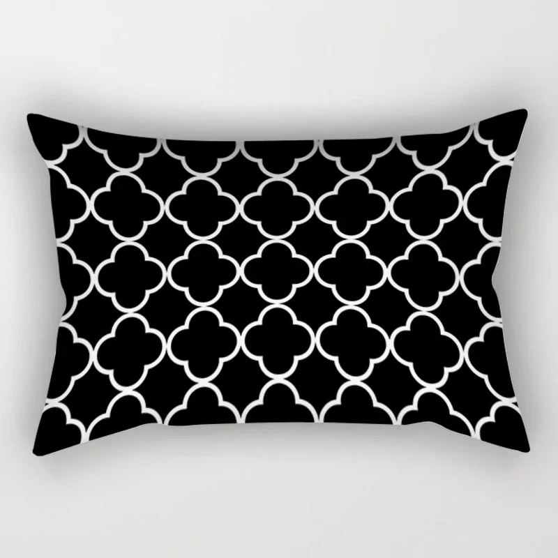 Nordic Black Sweet Home Pillowcase Home Decoration Living Room Sofa Decoration Cushion Cover 30*50 Car Waist Pillowcase 40*60