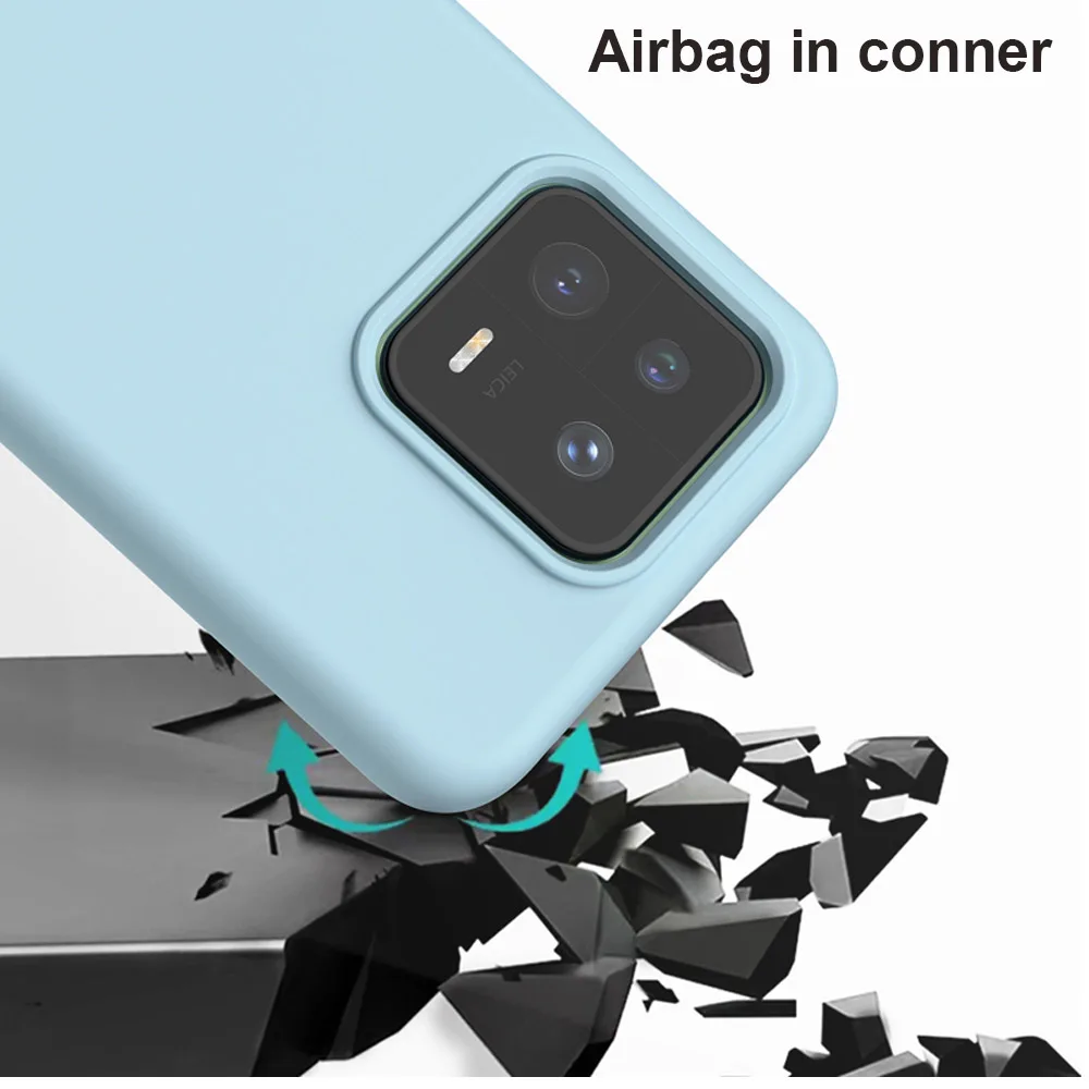 Funda de silicona oficial para Xiaomi 14, carcasa trasera suave de TPU, a prueba de golpes, 360 de protección, para Xiaomi 13 Pro Ultra