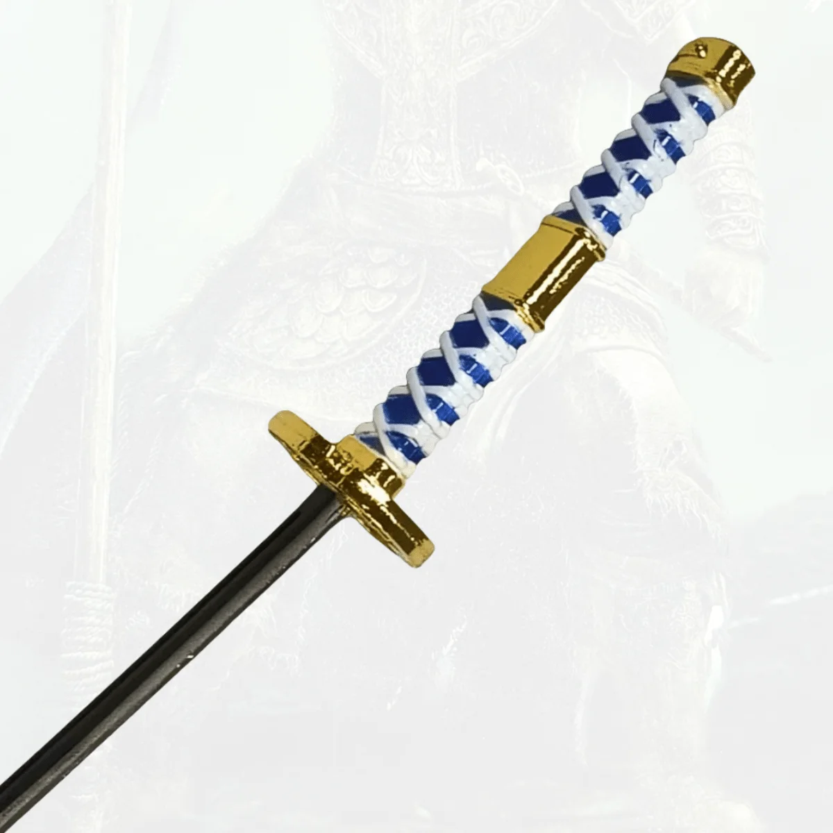 Espada de metal katana roronoa zoro, 9.8 polegadas, sabre japonês katana, sabre samurai original, faca ninja, acessórios de cosplay, brinquedo adereço