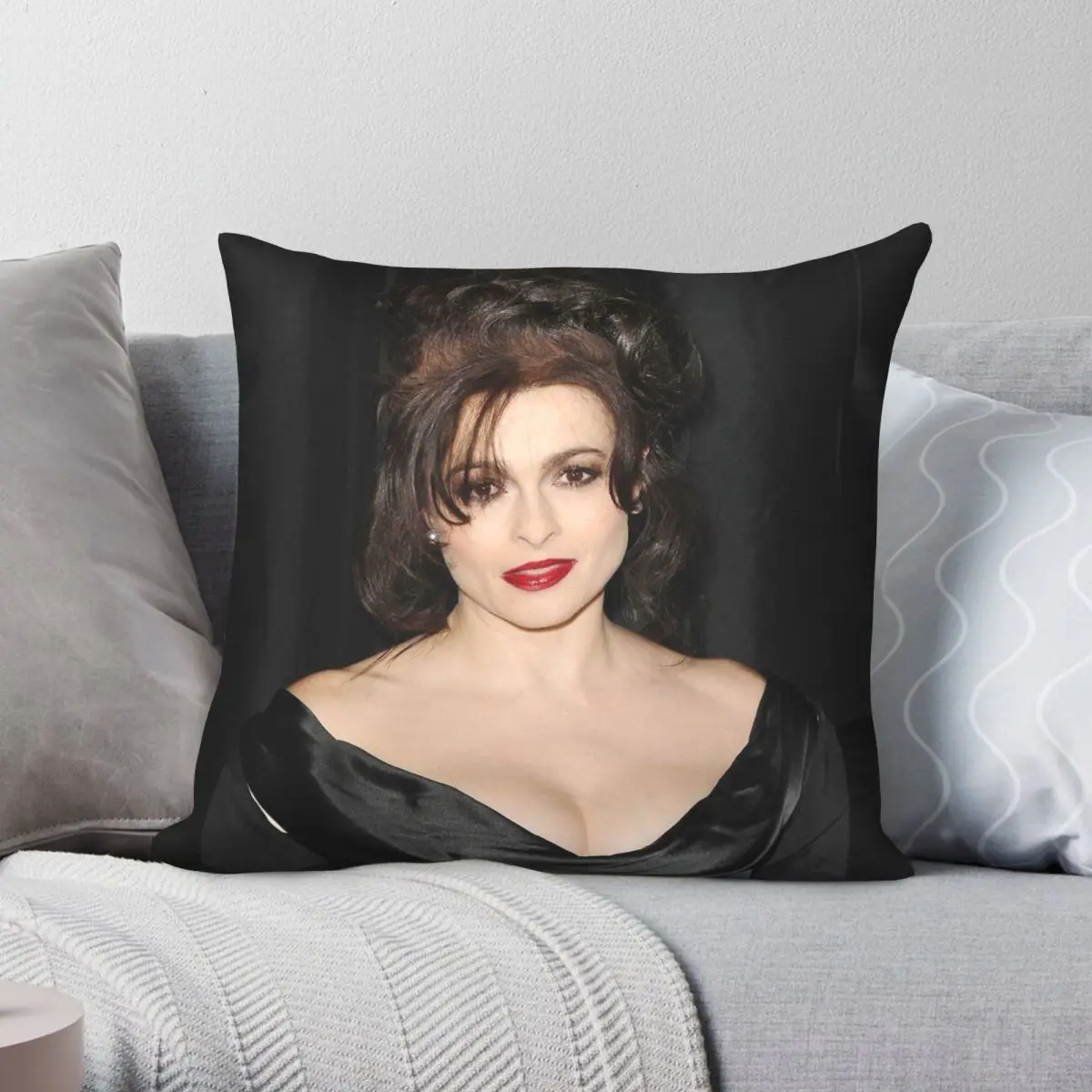 Helena Bonham Carter Merch Square Pillowcase Polyester Linen Velvet Creative Zip Decorative Pillow Case Home Cushion Case