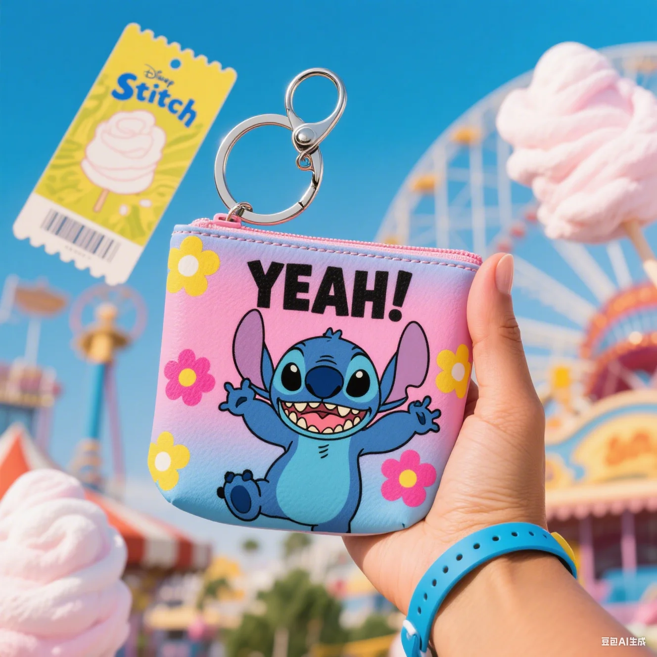 Dompet Koin Anime Stitch Kawaii, Dompet Resleting Kartun Modis, Tempat Kartu Pelajar, Tas Penyimpanan Kartu Identitas, Paket Kartu, Hadiah Natal