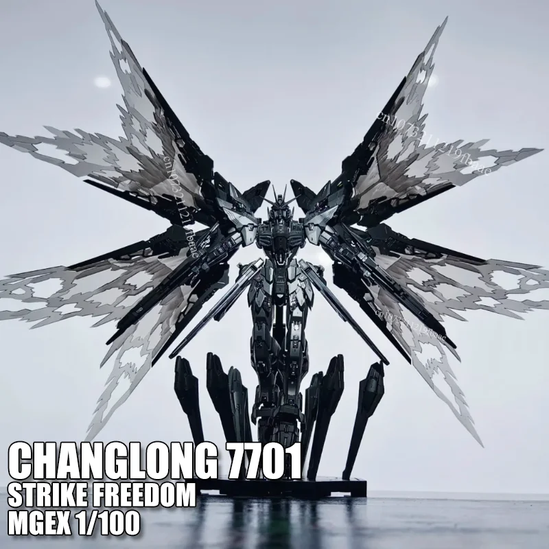 

CHANGLONG 7701 STRIKE FREEDOM MGEX 1/100 MG игрушки в сборе, комплект модели, экшн-фигурка, полночное покрытие, модель, меха, подарок