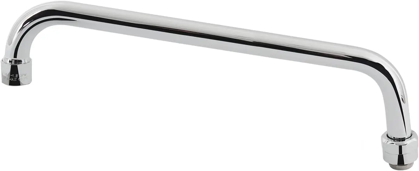 

12" Swivel Spout Replacement for Commercial Kitchen Sink Faucet, 1.8 GPM, Stainless Steel, 360° Rotation, Easy Install