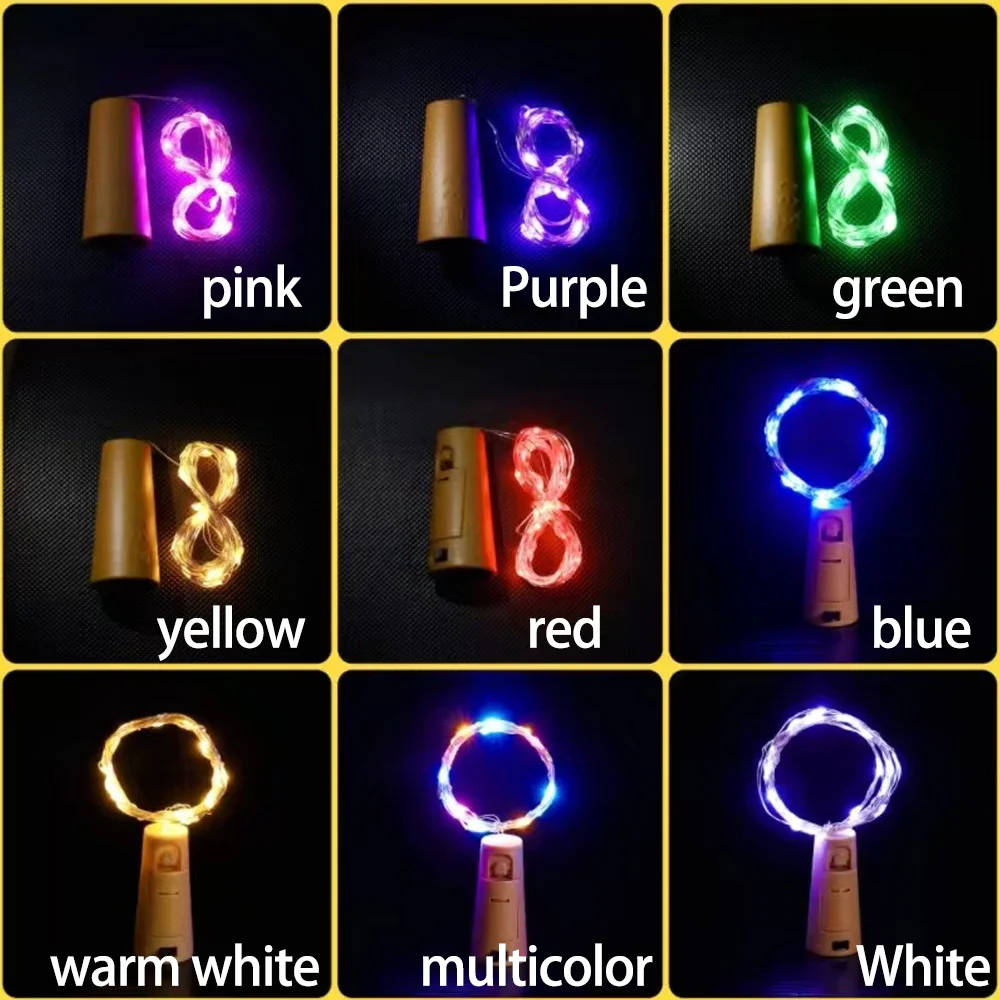 Bar LED wine bottle cork string lights Waterproof Garland 1M/2M/3M Fairy Light Christmas Wedding Party Decoration bottle lights