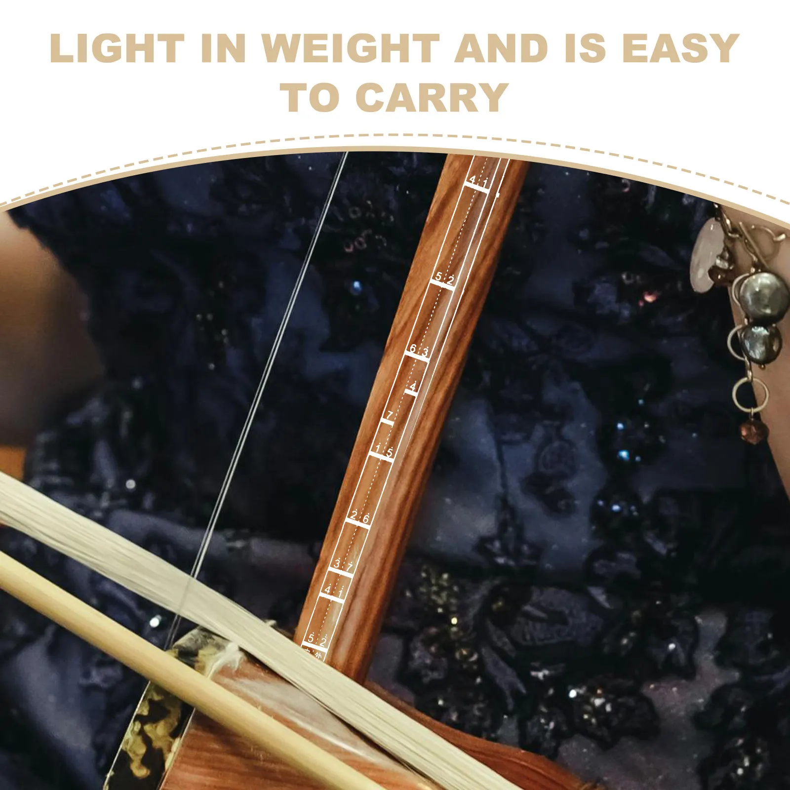 4Sheets Erhu Scale Decals High Durability Fretboard Notes Sticker Set Simplified Practice Aid for Erhu Learners Beginners