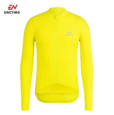 2022 ENCYMO Last Top quality Unisex Pro Team Aero  Thermal  Cycling Jersey Long Sleeve Winter Brushing Seamless Process