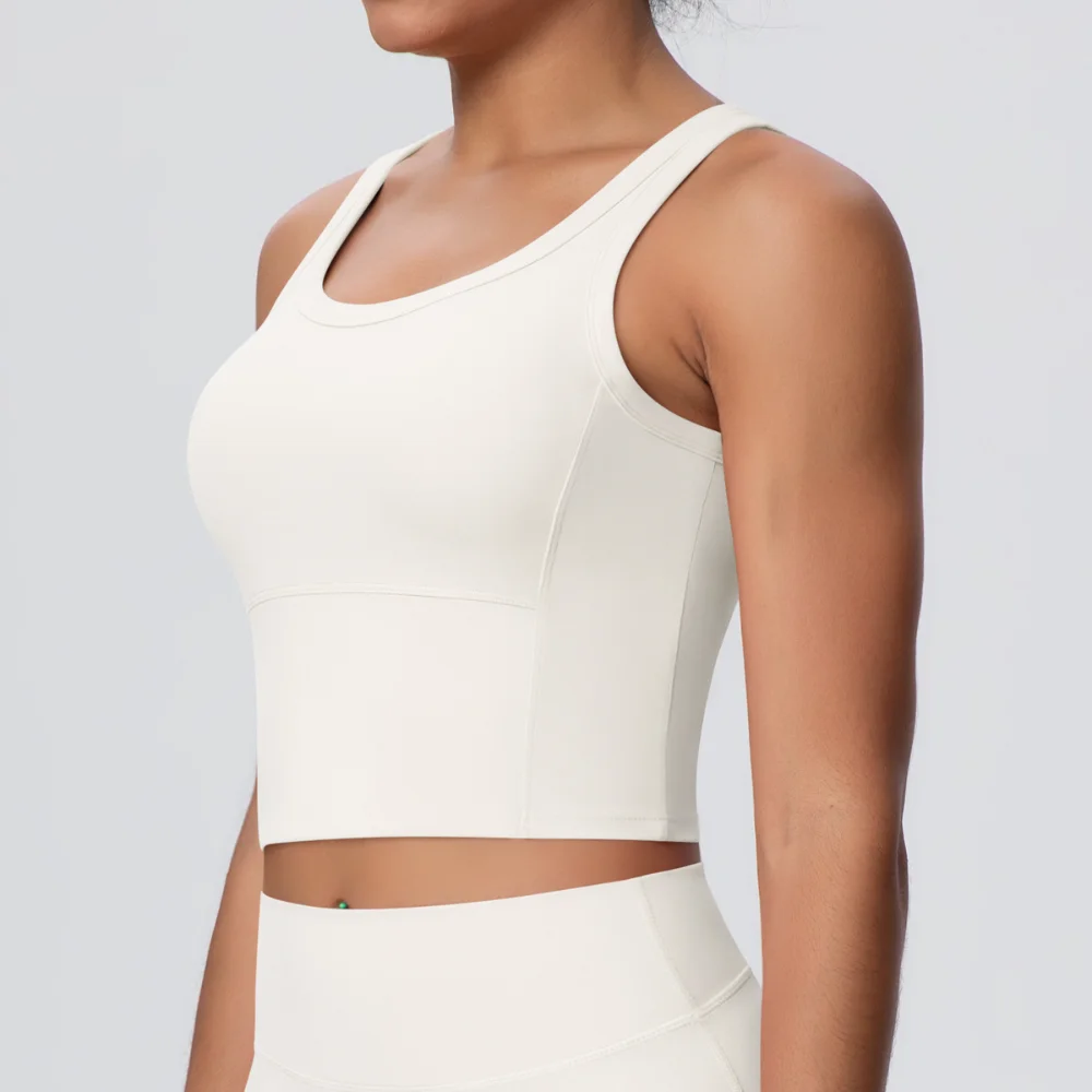Sports Bra Women's U-shaped Back Yoga Brashock-proof Workout Tops Fixed Chest Pad Gym Vest Workout Fitness Running Yoga Clothes