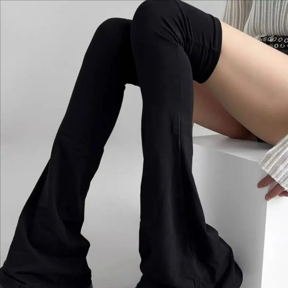 

Чулки Y2K, готические гольфы в стиле Лолиты, гольфы в форме рога Лолиты, гетры выше колена, японские эластичные гольфы