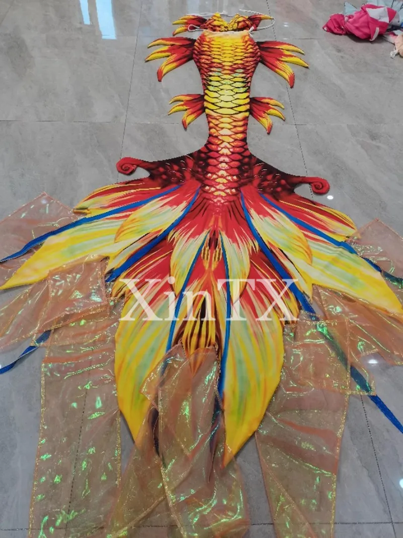 NEW Arrival!Adults Mermaid Tail Skin Swimming Suit For Cosplay Photoshooting Women Tail Can Add Monofin Mermaid Costume