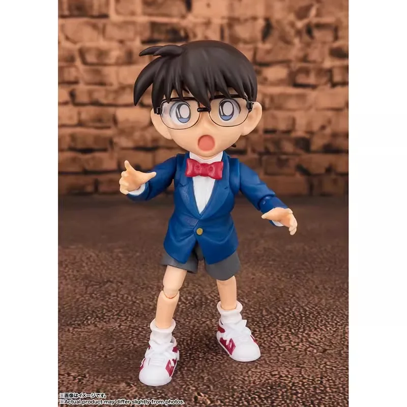 Bandai Detective Conan Figura Anime, Conan Edogawa, Edição de Resolução, Action Figure Original, Brinquedos Infantis, Presente