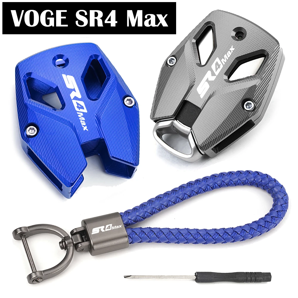 

Для VOGE SR4MAX sr4 max 350 2023 2024 2025 Аксессуары для мотоциклов Алюминиевый чехол для ключей Брелок для ключей Защитный чехол для ключей