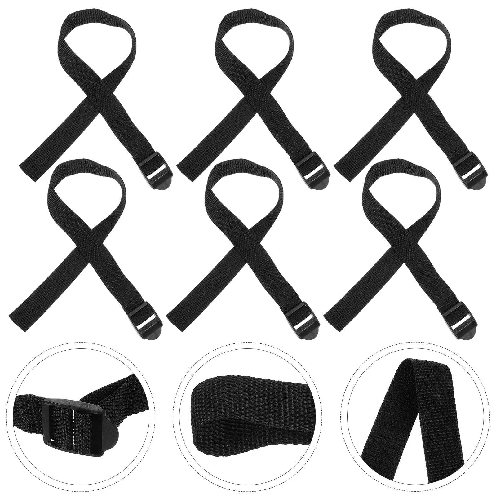 

8pcs Lawn Aerator Shoes Strap Grass Spike Laces Adjustable Garden Spikes Sandal Straps Black Manual Aerator Shoe Lace For Lawn