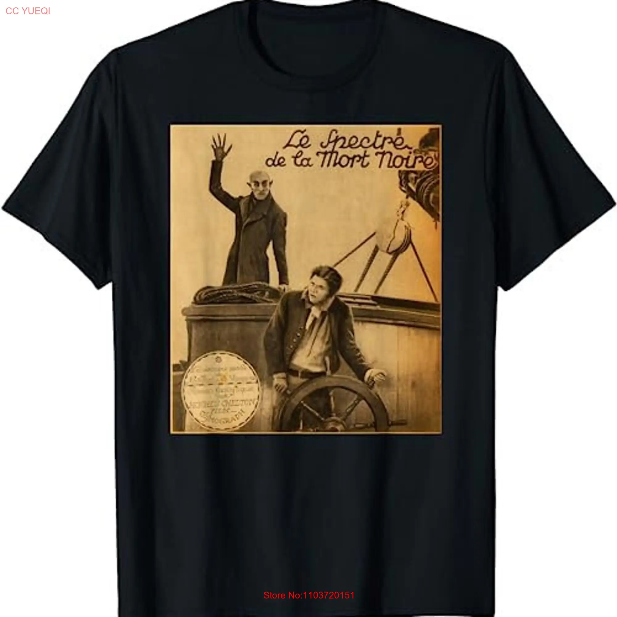 Ужасный фильм Монстр Хэллоуин счет Орлок вампир носерату Футболка пот 29954 длинные или Короткие рукава