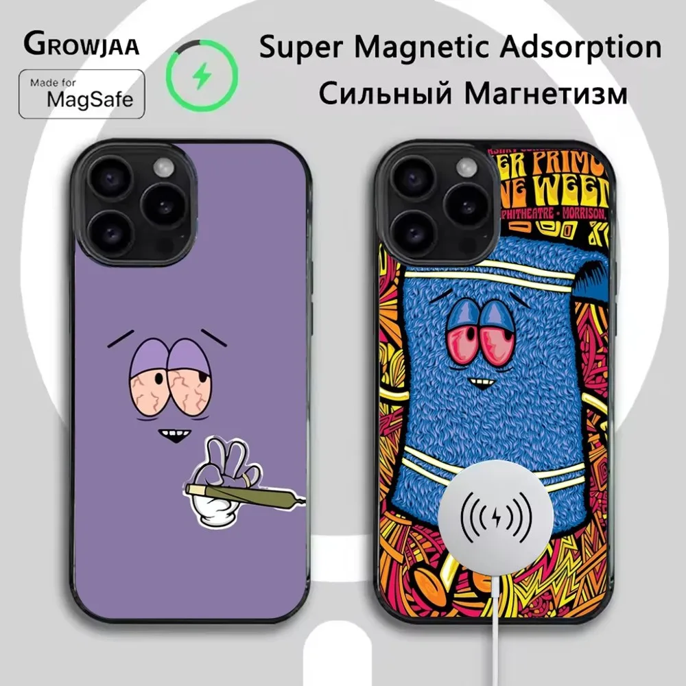 

South P-Park Towelie Phone Case For iPhone 16e,16,15,14,13,12,11,Plus,Pro,Max,Mini Magsafe Magnetic Wireless Charging