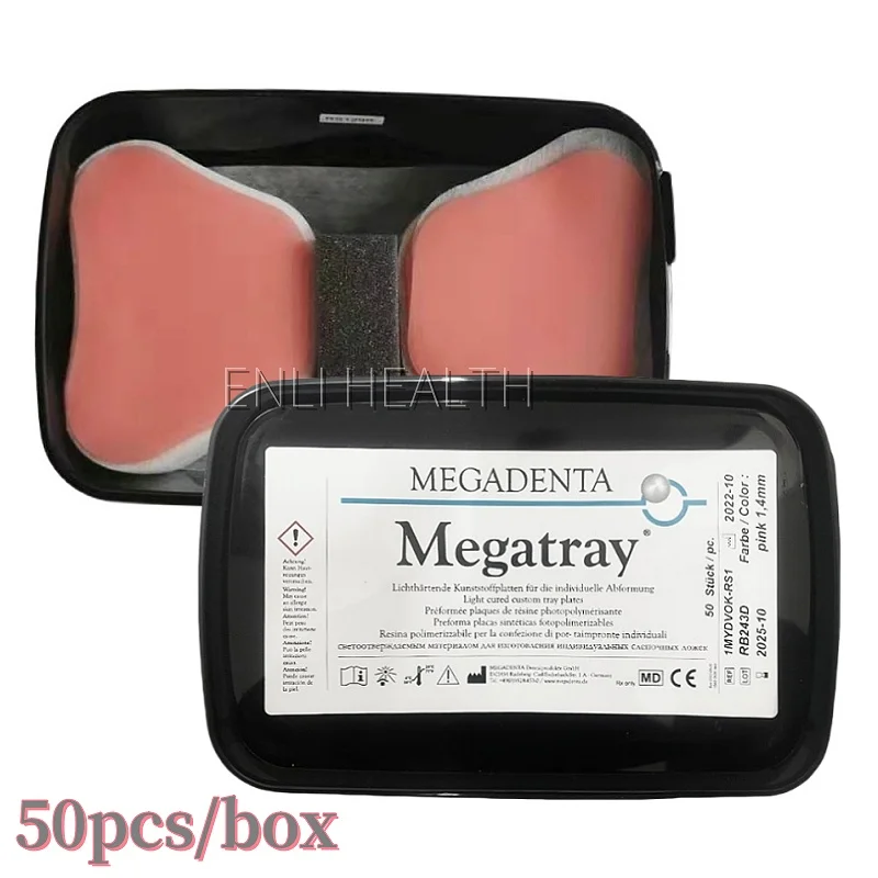 

50pcs Light Curing Model Material Tray Resin Base Plate Individual Custom Mold Tray Material Tray Model Material ﻿