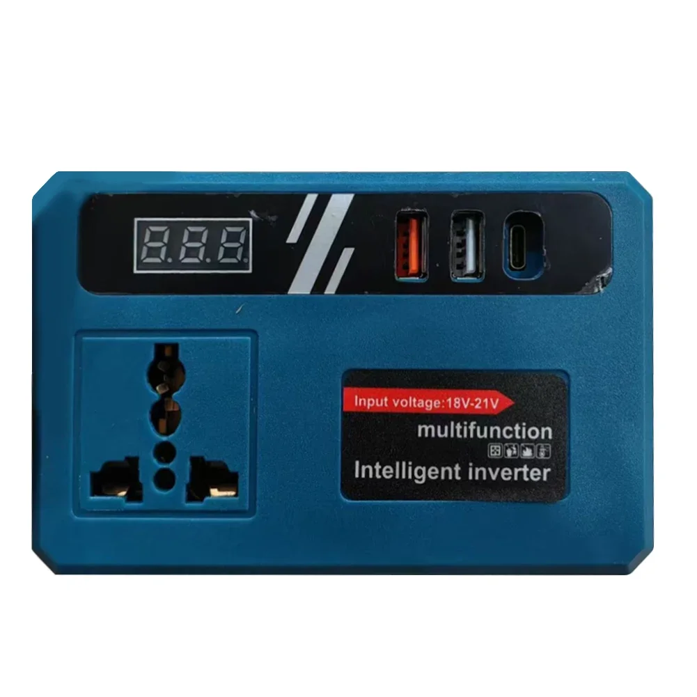 

USB-инвертор для зарядки, система управления аккумулятором, домашние электрические устройства, выход мощности 120 Вт, компактный размер 9,5 см для BL1830