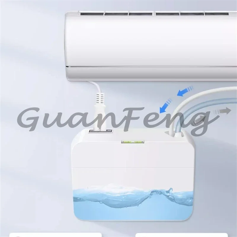 220V automatic condensing drain pump, air conditioner lift pump installed outside the hanging cabinet