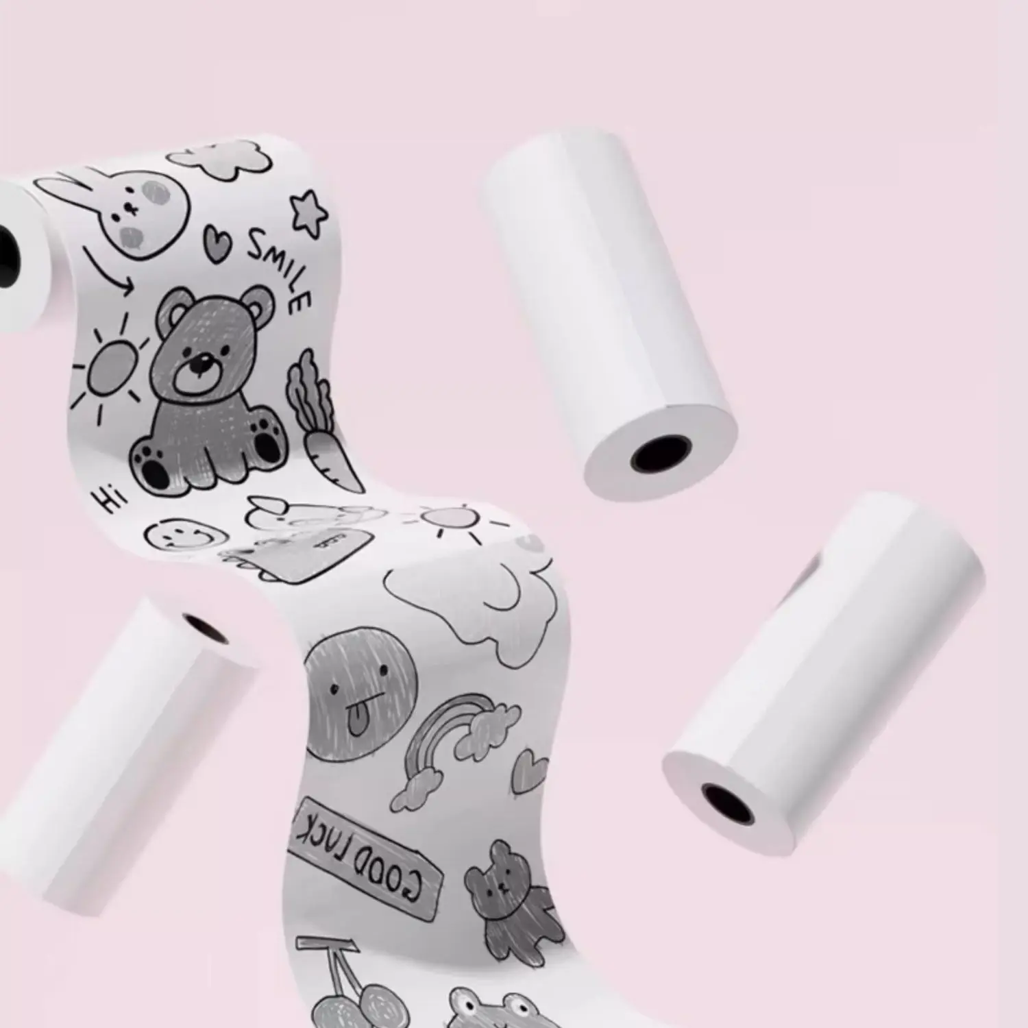 5/10 Rolls Printing Paper for Kids Print Camera Black White Thermal Printing Paper Camera Instant Photo Printing