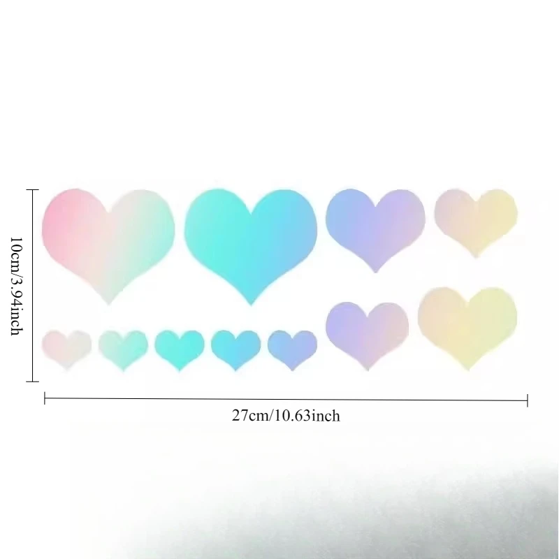 

Car Love Car Sticker Cute Heart-Shaped Love Peach Electric Car Motorcycle Decals Peach Heart Garland Decoration Scratch Sticker