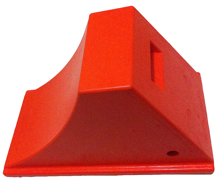 El PU pesado ligero del camión 140Tons choca el bloque UWC13 del chock de la rueda del poliuretano AT3514