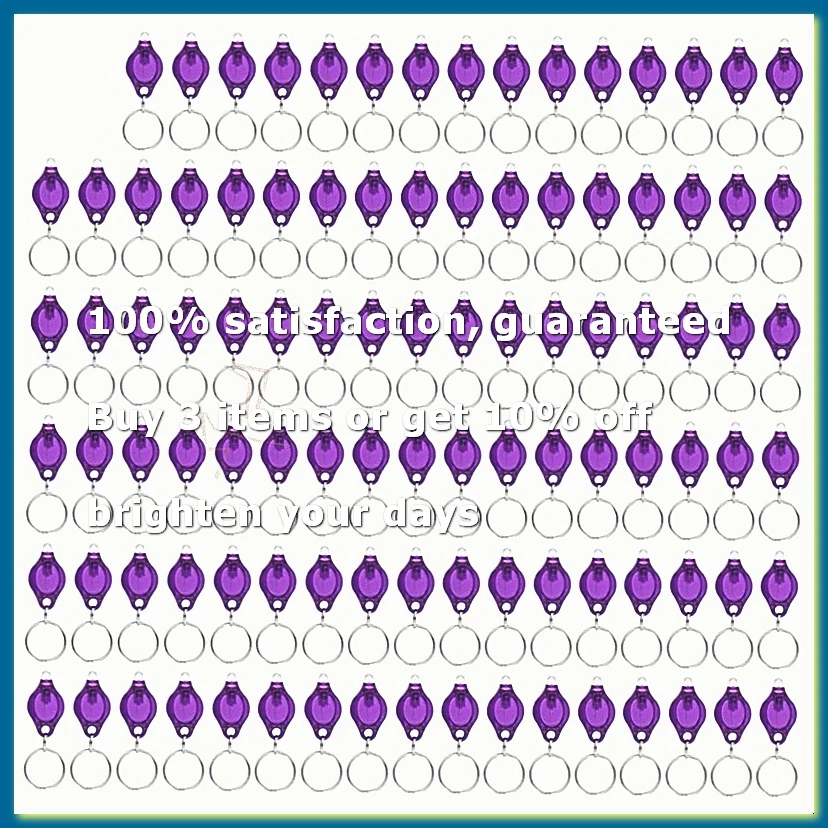 ●Pack of 100 LED Keychain Flashlight, 395Nm UV Keychain Flashlight, UV Light Flashlight Keychain,
