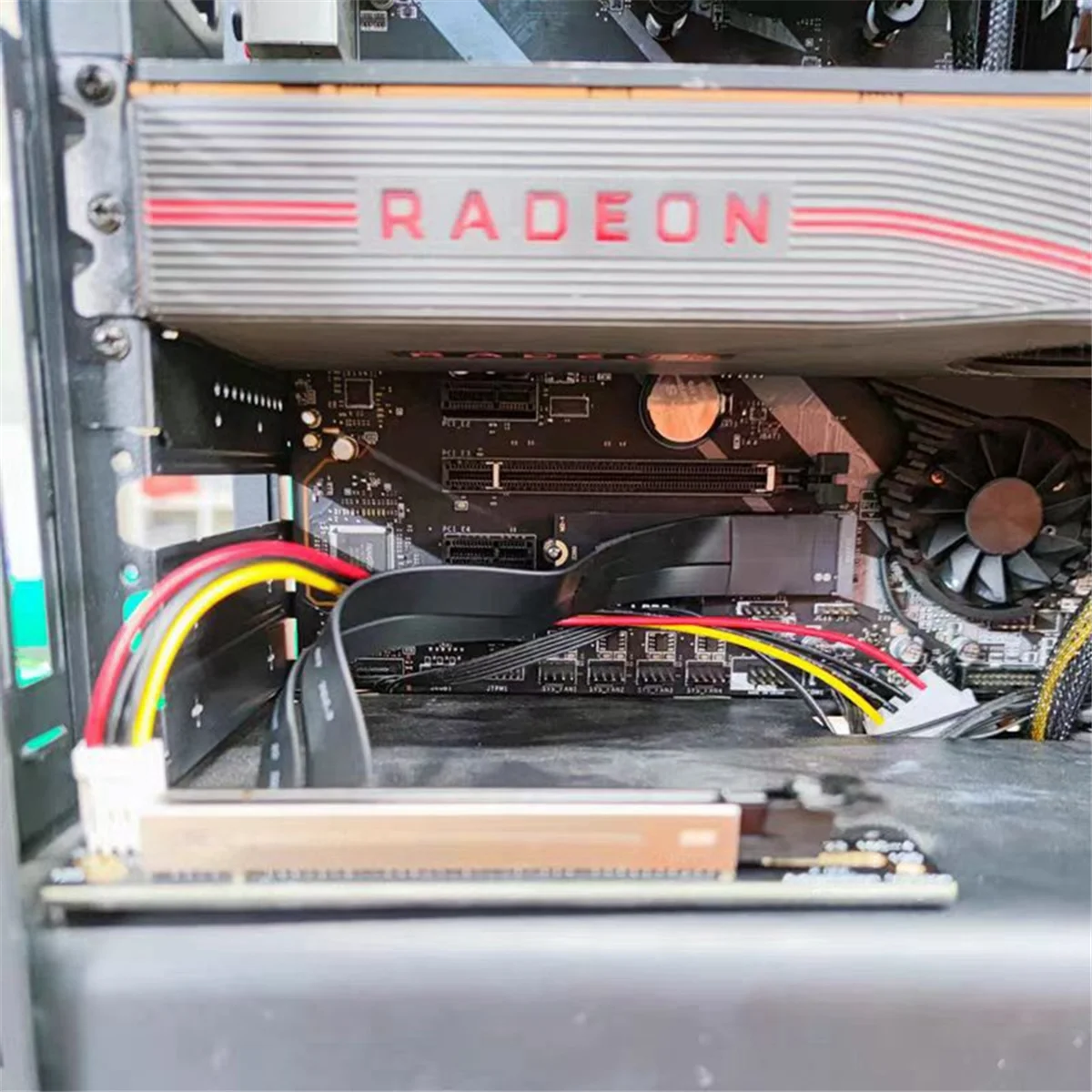 Nvme-pcie x16アダプターケーブル,m.2-mkey-16x延長,インターフェース外部グラフィックカード,30cm