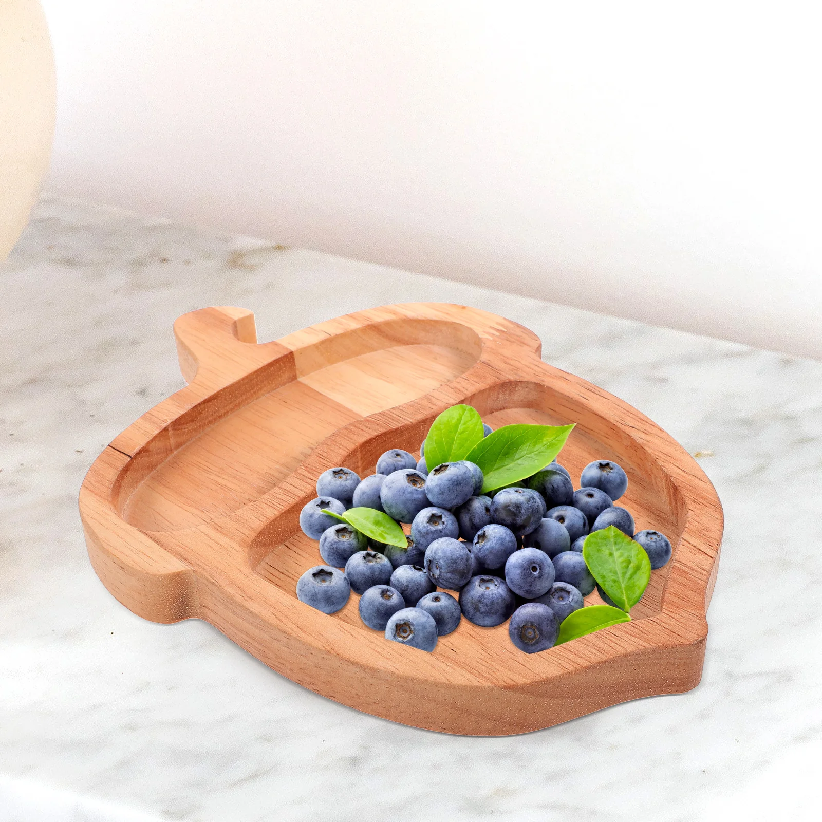 

Pinecone Shaped Wooden Serving Tray Decorative Snack Plate Fruit Dish Dessert Platter Creative Home Food Tray Serving Dish