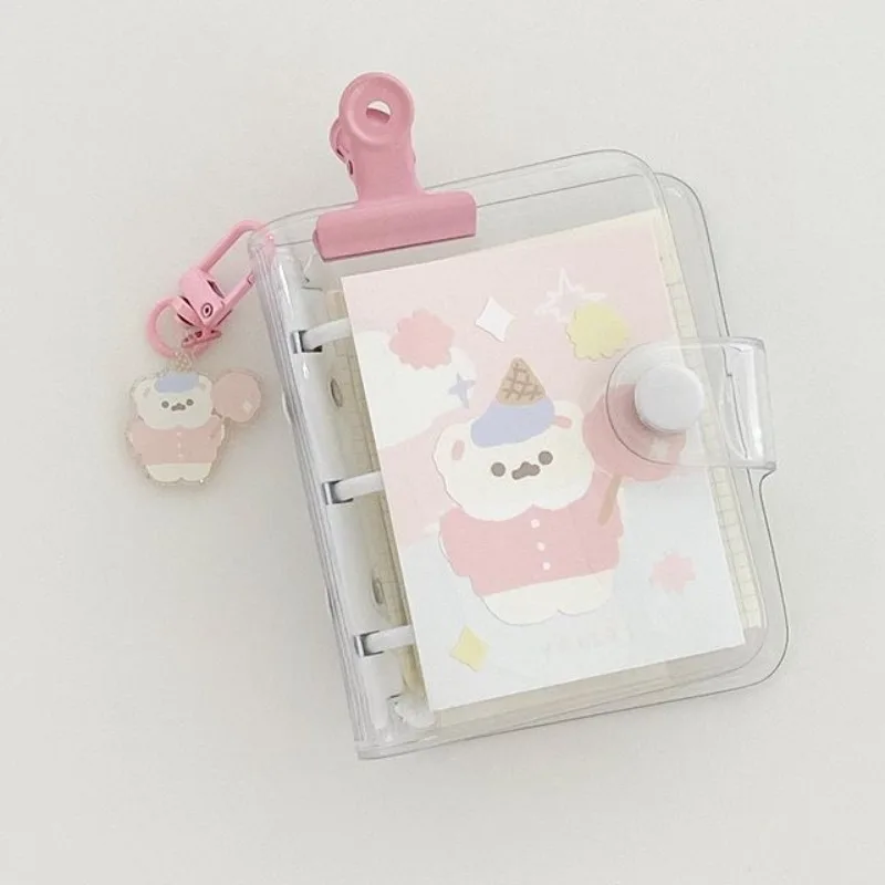 Star Chasing Girl Hand Account Album Mini Binder Transparent 3Inch Album Notebopok Many Inner Pages Card Holder Photocard Holder