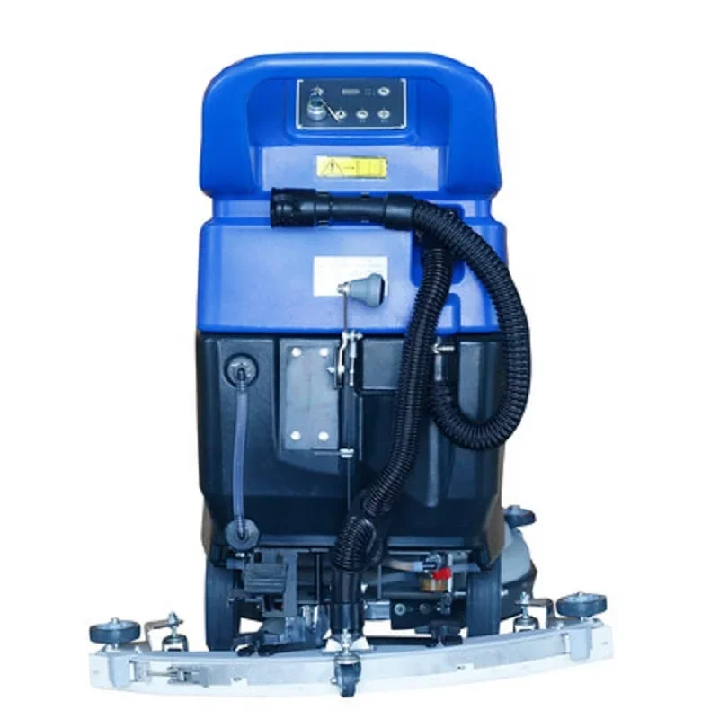 Electric Single Brush Hand Push Office Warehouse Factory School Supermarket Hotel Street Store Auto Floor Scrubber Dryer Machine