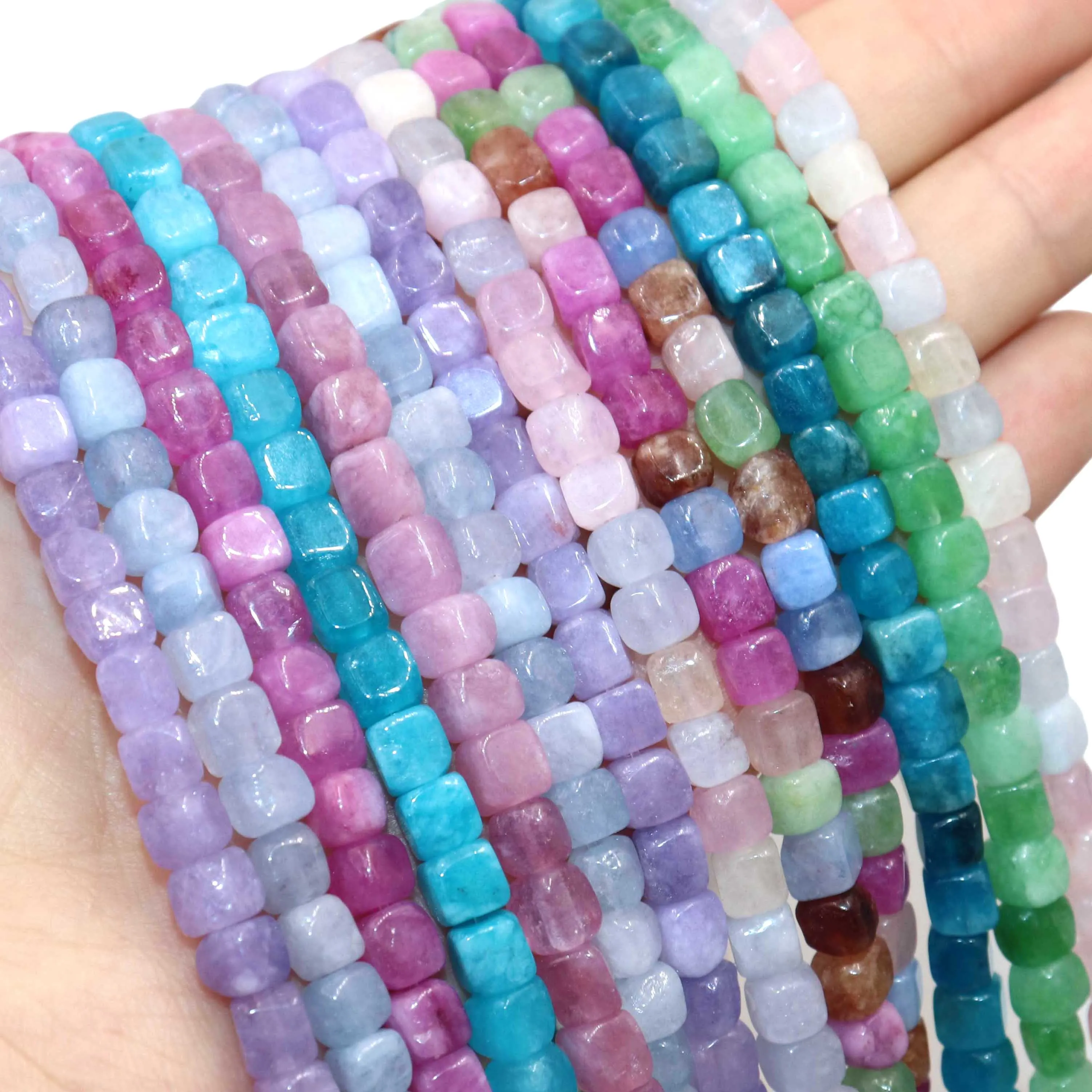 6 8MM Natural Stone Crystal Apatite Tourmaline Aquamarines Morganite Spacer Beads For Jewelry Making DIY Bracelet Necklace