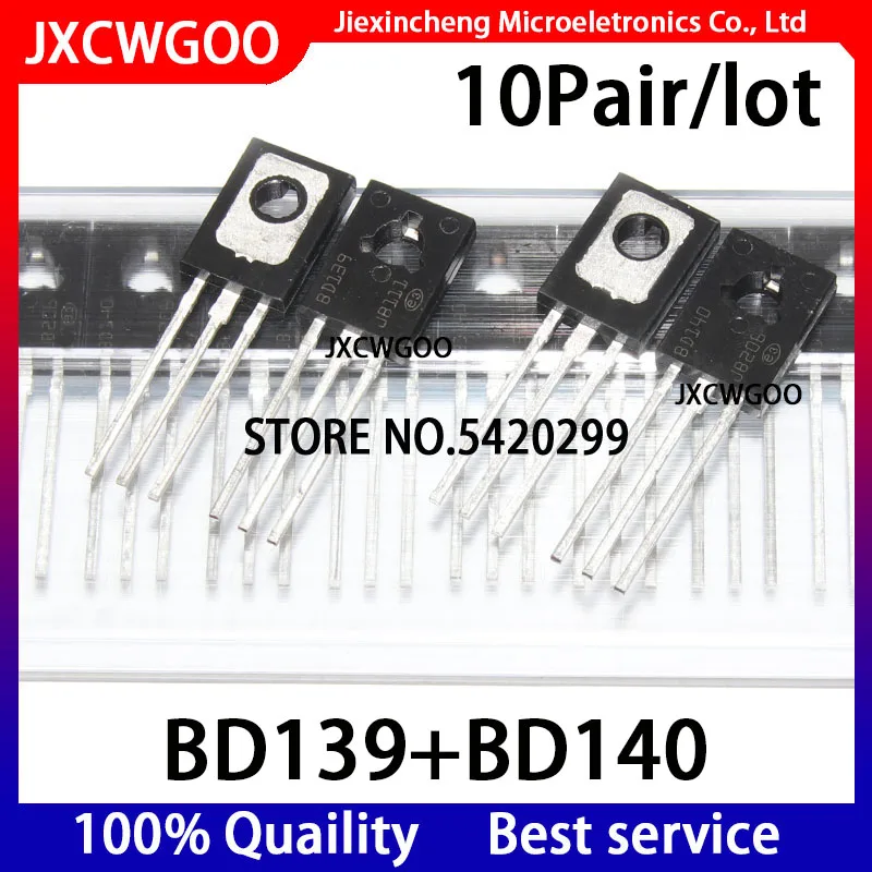 10 çift BD139 BD140 güç ses transistörü TO-126 yeni orijinal
