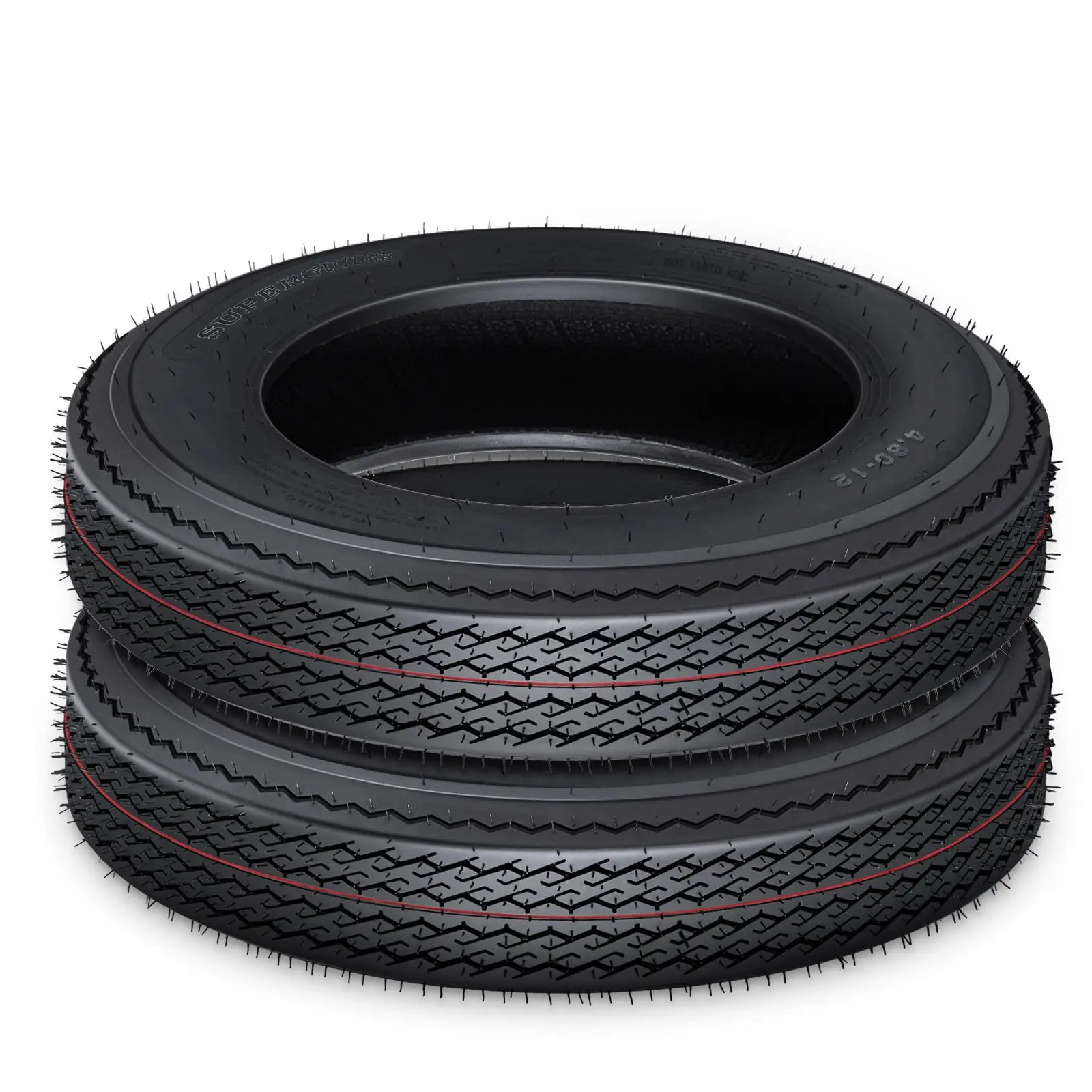 

2 Pack Heavy-Duty Trailer Tire For Camper, Cargo, Utility, 8-14.5 14PR, 4.80-12 6PR, 5.30-12 6PR