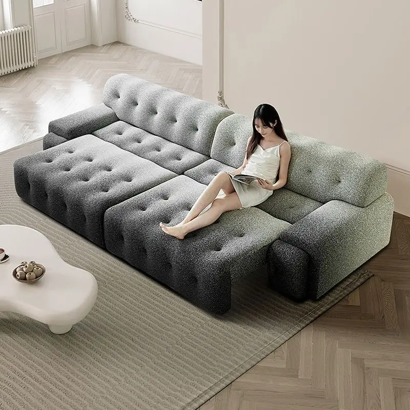 تصميم رمادي كرسي أريكة كرسي كهربائي الحد الأدنى المتضخم كرسي أريكة غرفة المعيشة Woonkamerbanken أثاث المنزل