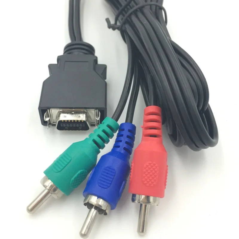 CN14P D-terminal to 3RCA3AV Video Transfer Conversion Line Color Difference Component Line 1.5 Meters