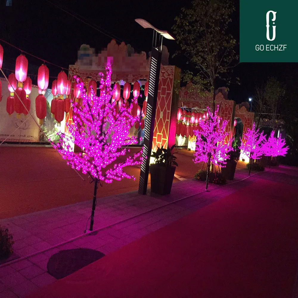 Outdoor Waterproof Artificial 1.5M Led Cherry Blossom Tree Lamp 480LEDs Christmas Tree Light for Home Festival Decoration