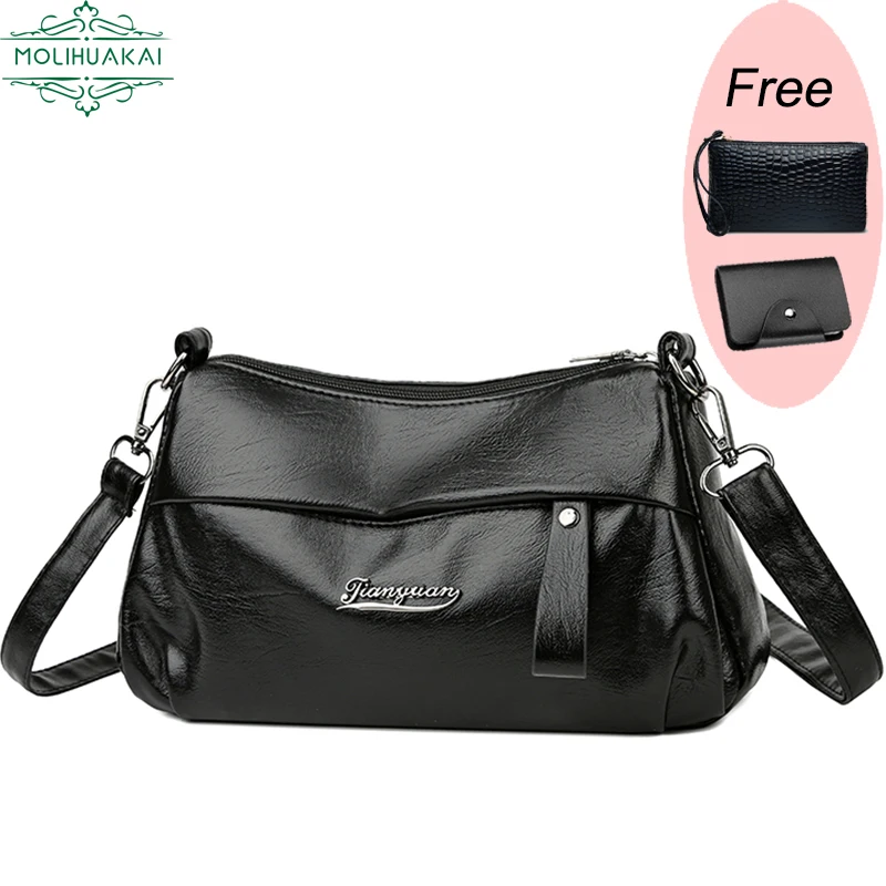 

2023 New Ladies Soft Leather Bags High Quality Purses And Handbags Famous Designer Crossbody Shoulder Bag For Women Sac A Main
