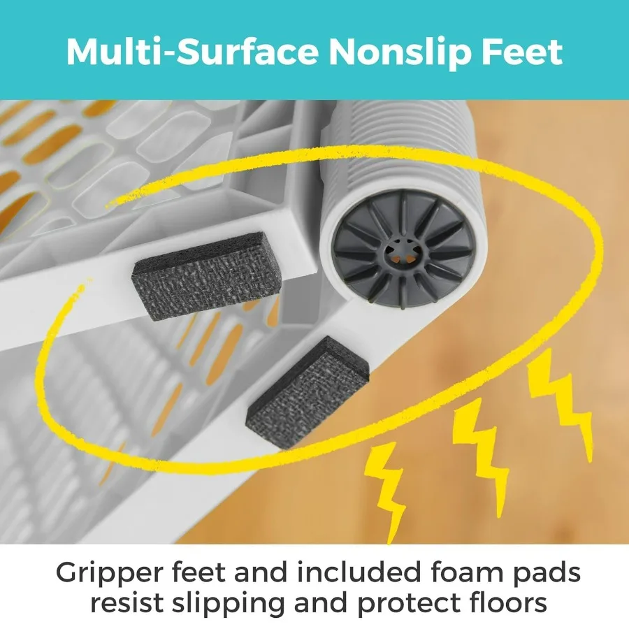 ساحة لعب الأطفال من Superyard: روضة أطفال مكونة من 6 ألواح قائمة بذاتها للاستخدام الداخلي أو الخارجي صنع في الولايات المتحدة الأمريكية يغرق حتى 18.5 قدم مربعًا 26 #3