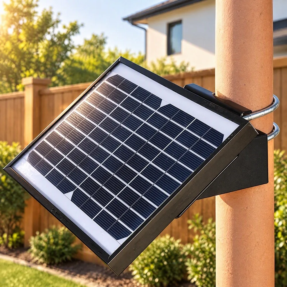 Solar- Outdoor Photovoltaic Clamp Bracket Adjustable Solar- Outdoor Monitor Column, Wall Mounted Photovoltaic Clamp Bracket