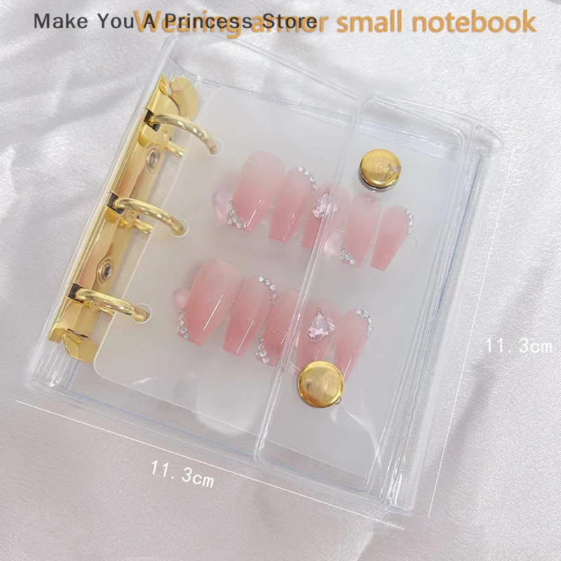 

Nail Art Piece Storage Book Nail Tips Exhibition Photo Album Card Clip Display Board DIY Simple Album Book Manicure Collector